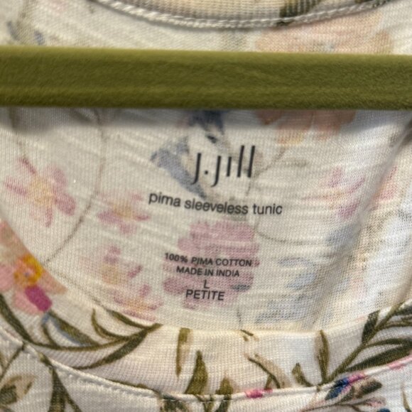 J. Jill Floral Sleeveless Tunic Top - Picture 2 of 4